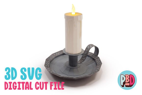 Candle 3D Papercraft Shapes for Sellers