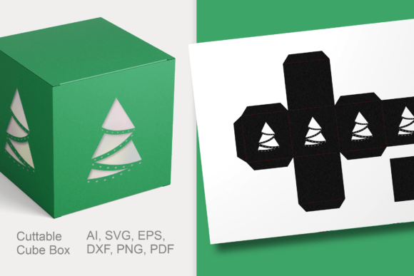 Christmas Cube Gift Box SVG Review