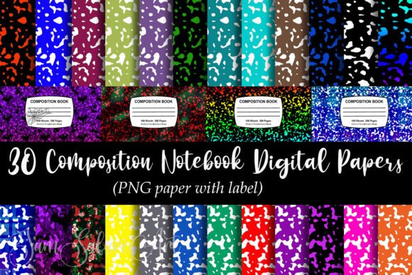 Composition Notebook Papers Labels: Essential Print Templates