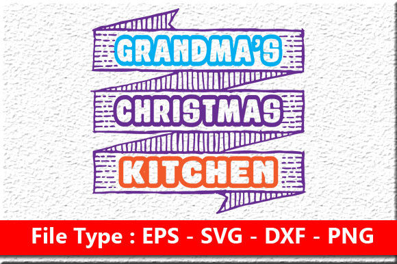 Grandma's Christmas Potholder SVG for Crafts