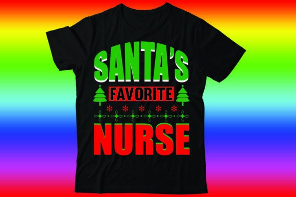 Santa’s Favorite Nurse T-Shirt Designs Review