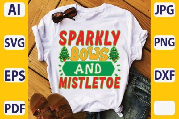 Sprkly Bows and Mistletoe Print Templates Review